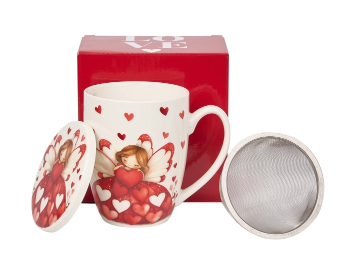 Kubek z zaparzaczem walentynki 